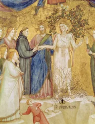 Christ Blesses the Mystic Marriage of St. Francis with Poverty, 1330